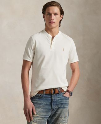 Polo Ralph Lauren Men's Cotton Piqué Henley Shirt - Macy's