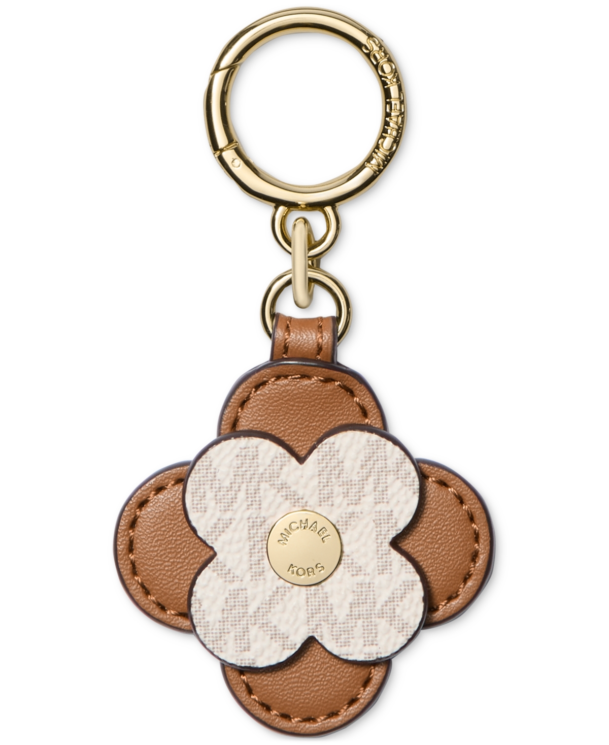 Michael Michael Kors Flower Key Charm - Vanilla/acorn
