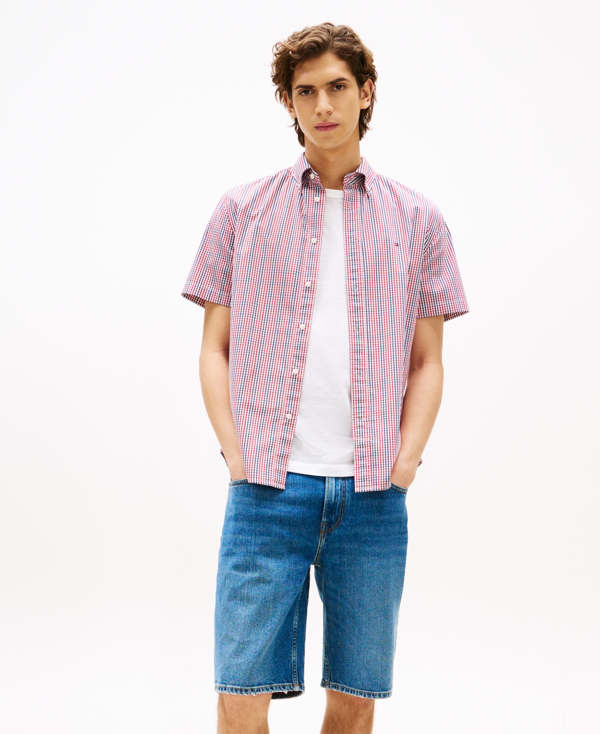 Tommy Hilfiger Men's Americana Tailored Relaxed-fit Check Button-down Shirt
