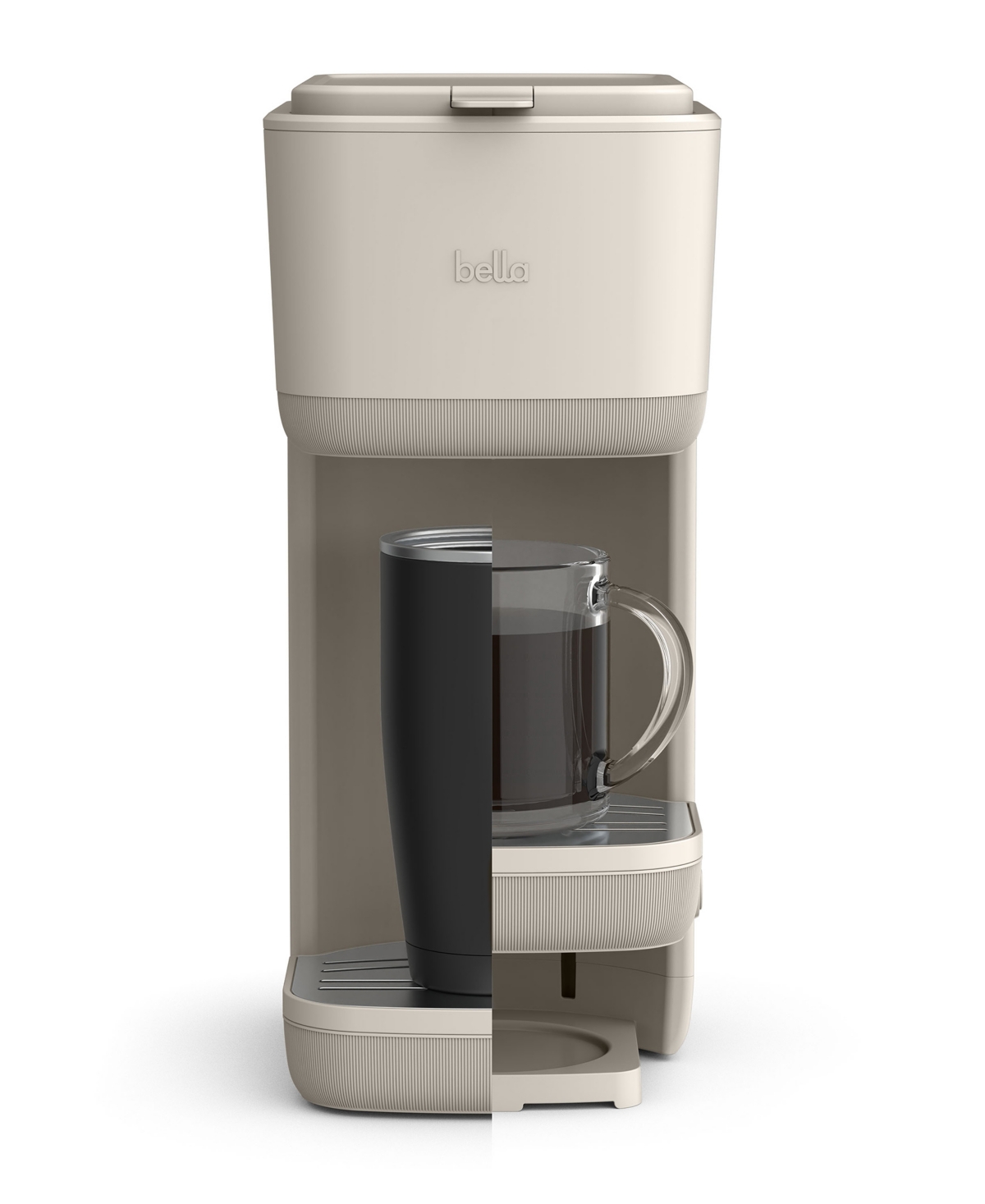 Bella Single-serve Coffee Maker With Water Tank 35126 In Oatmilk