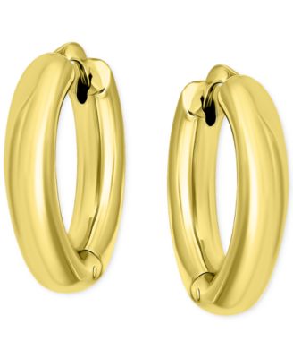 Small Hoop Earrings in 18k Gold-Plated Sterling Silver (also in Sterling Silver), 3/4", Exclusively at Macy's
