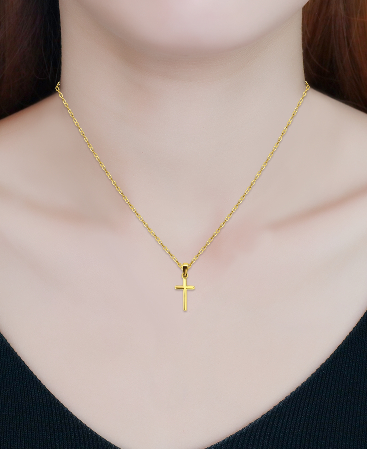 Giani Bernini Cross Pendant Necklace In 18k Gold-plated Sterling Silver (also In Sterling Silver), 16" + 2" Extend