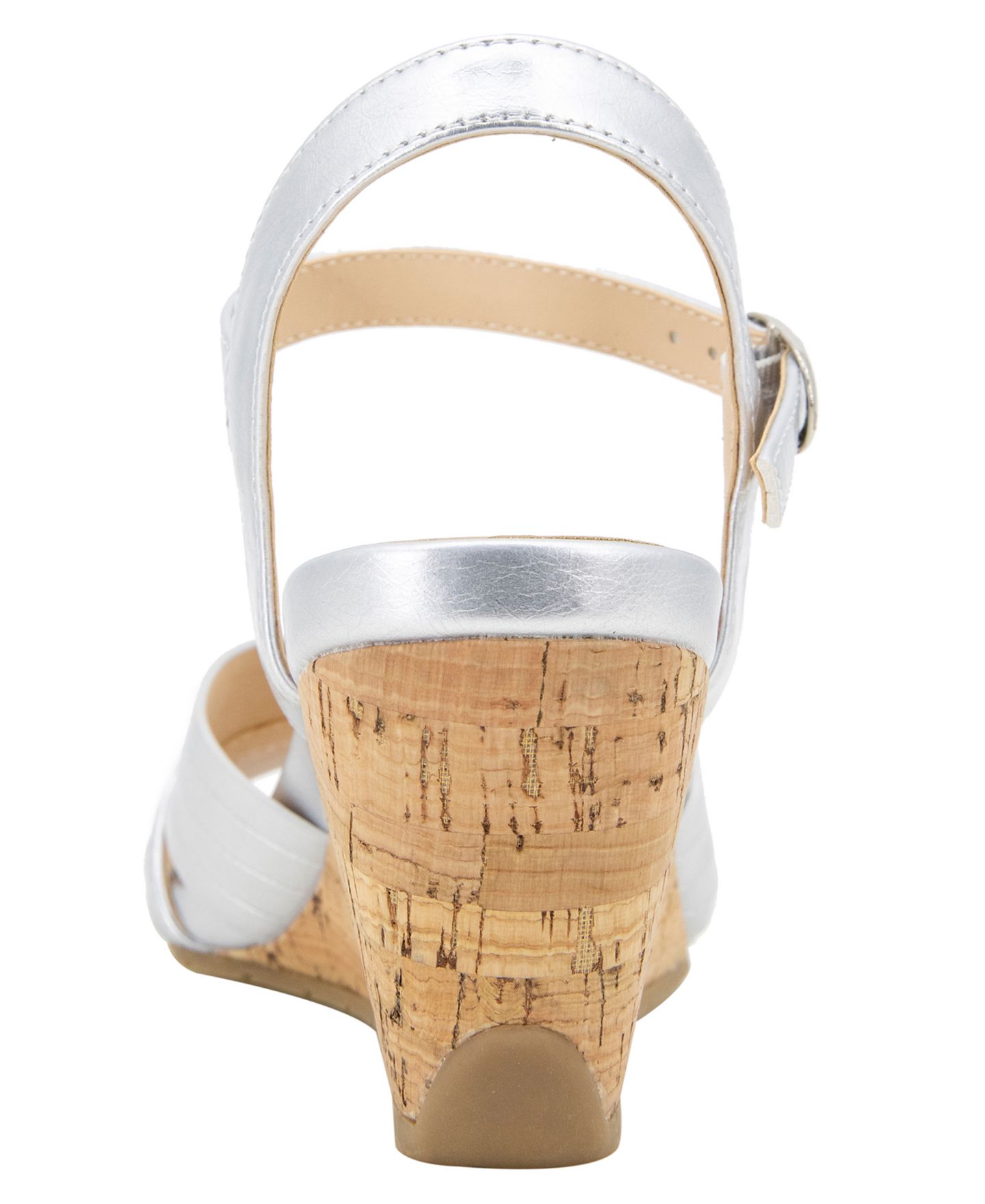 Женские сандалии Kenneth Cole Reaction Gomi Wedge, цвет: Серебряный — фото 3