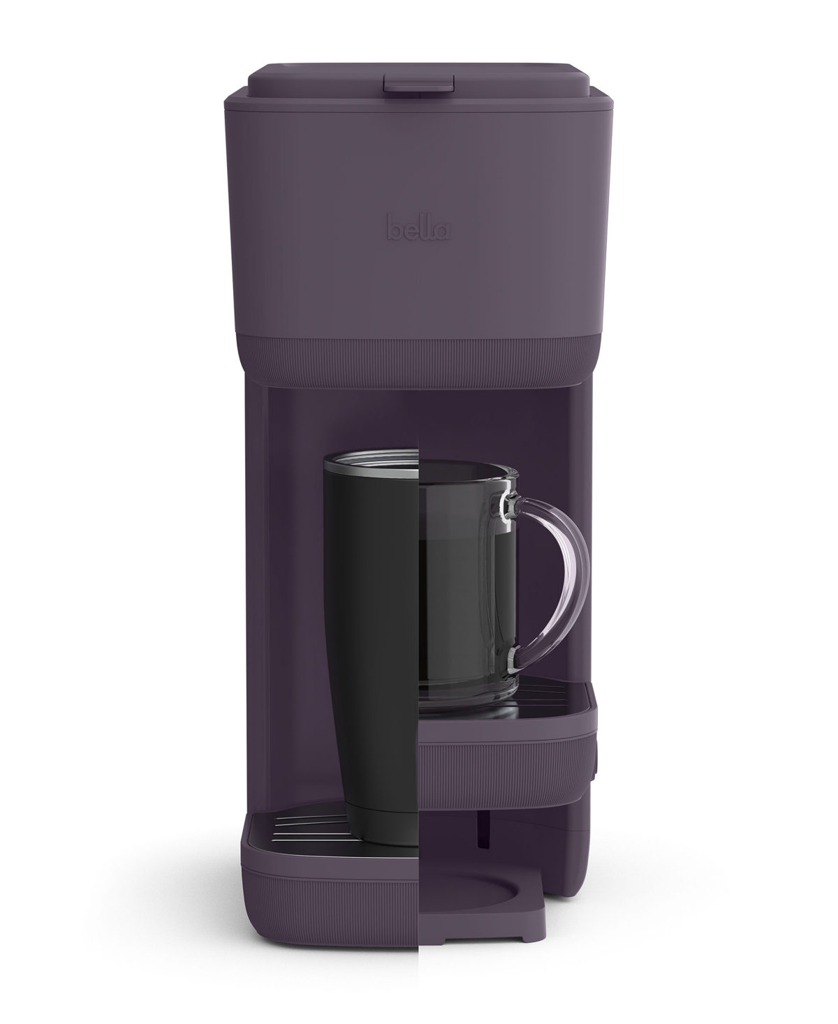 Bella Single-serve Coffee Maker With Water Tank 35126 In Plum