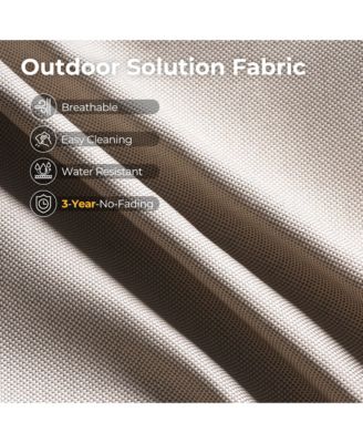 Outdoor Patio Furniture Set,6 Pieces Rattan Sectional Patio Furniture Set,Outside Coversation Set with Extra Deep Outdoor Sofa Couch and Solar Coffee Table for Porch Balcony Backyard Deck Poolside