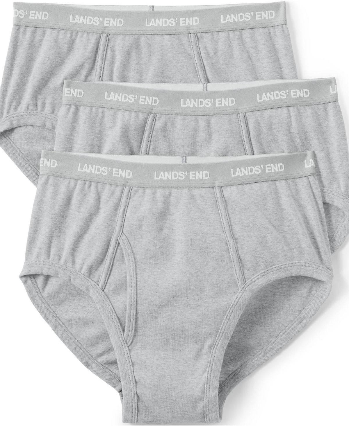 Big & Tall Knit Briefs 3 Pack - Gray heather