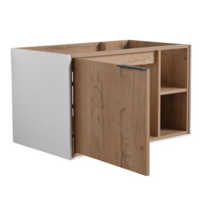 30inch Floating Wall Mounted Bathroom Vanity Soft Close Cabinet Door Single Door Design without Basin