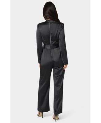 Women's Satin Blazer Jumpsuit