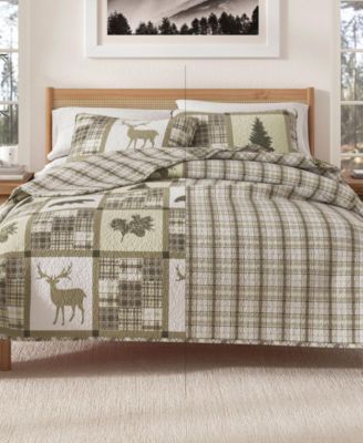 Rustic Lodge All-Season 3 Pc Quilt Set