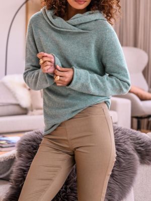 Women's Collared Slouch Sweater