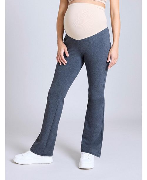 alfani Motherhood Maternity Maternity Secret Fit Over the Belly Full Length Flare Leggings - Motherhood Women's Fashion Shoes & Accessories