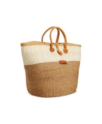 Earth Life Handwoven Sisal Straw Basket Tote