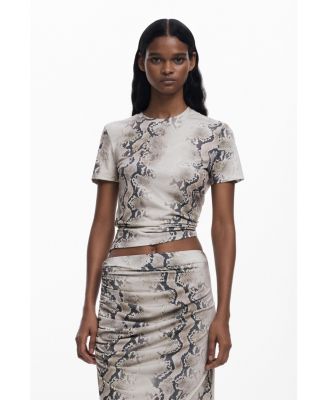 Women's Draped animal skirt