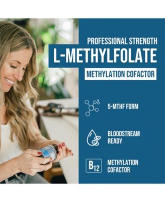 L-Methylfolate (1 mg) Plus Methyl B12 Capsules Supplement