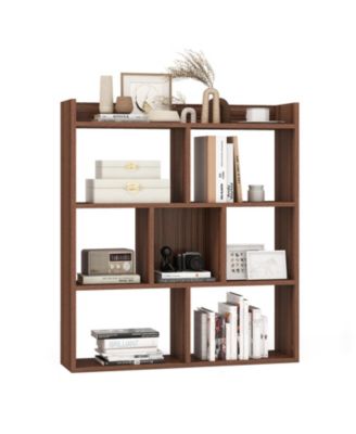 7 Cubes Open-back Bookshelf with Anti-Toppling Devices