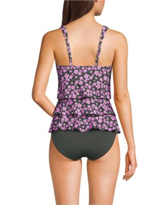 Women's Ruffle Fauxkini One Piece Swimsuit