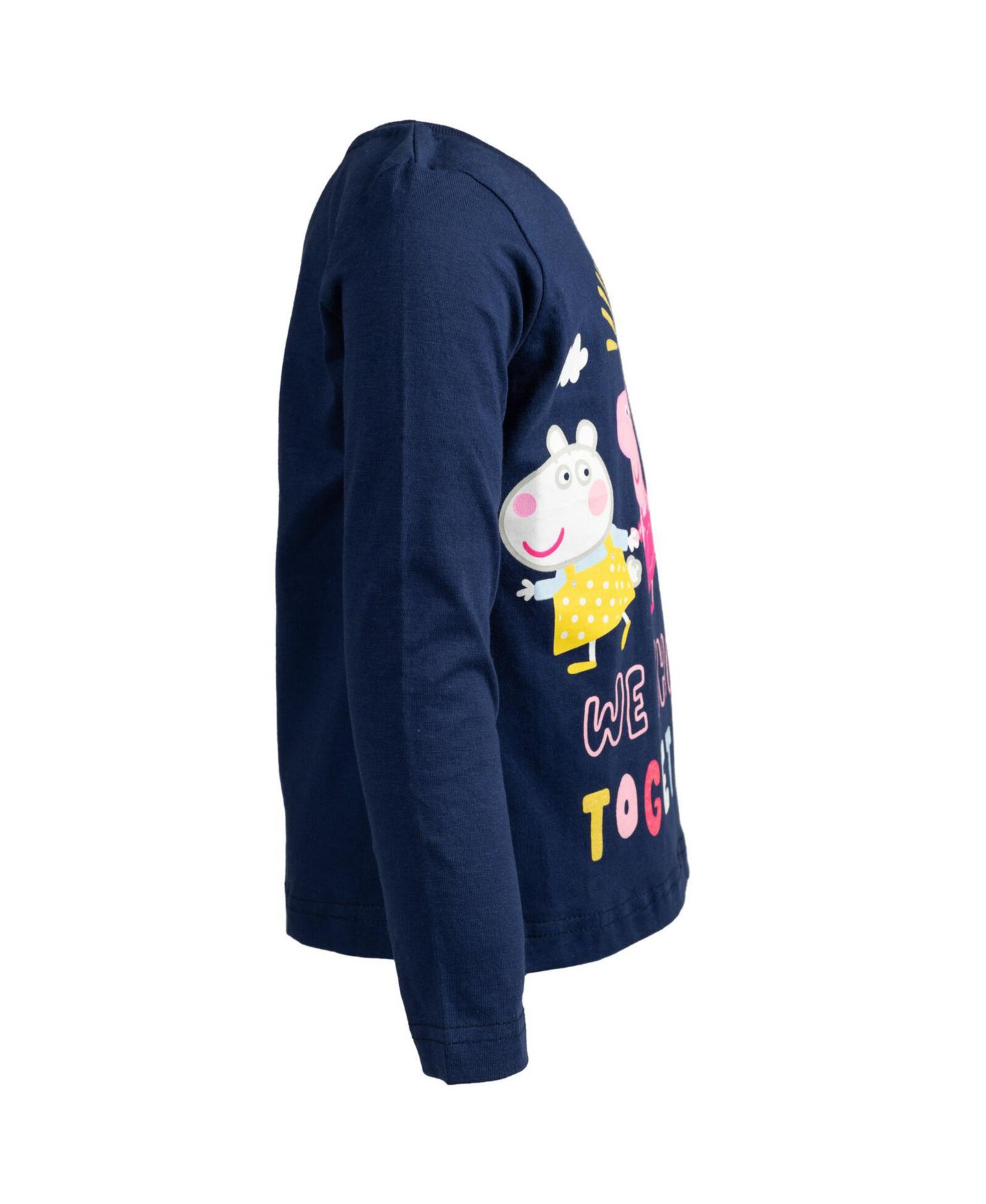 Футболки Peppa Pig 2-Pack Glitter Long Sleeve T-Shirts для девочек-малышей, цвет: Тёмно-синий розовый — фото 6