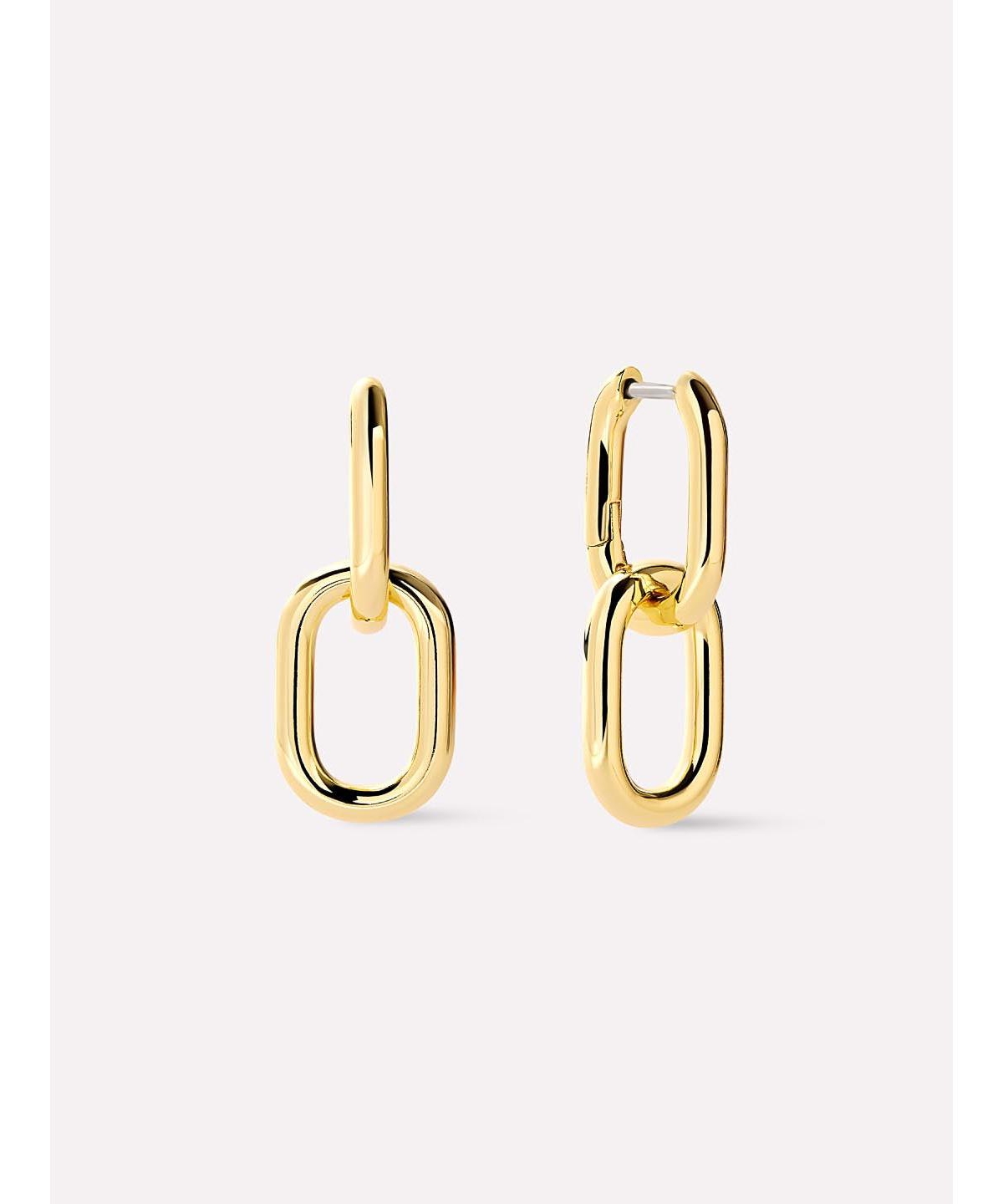 - Gold Drop Earrings - Rox Mini Double - Gold, gold