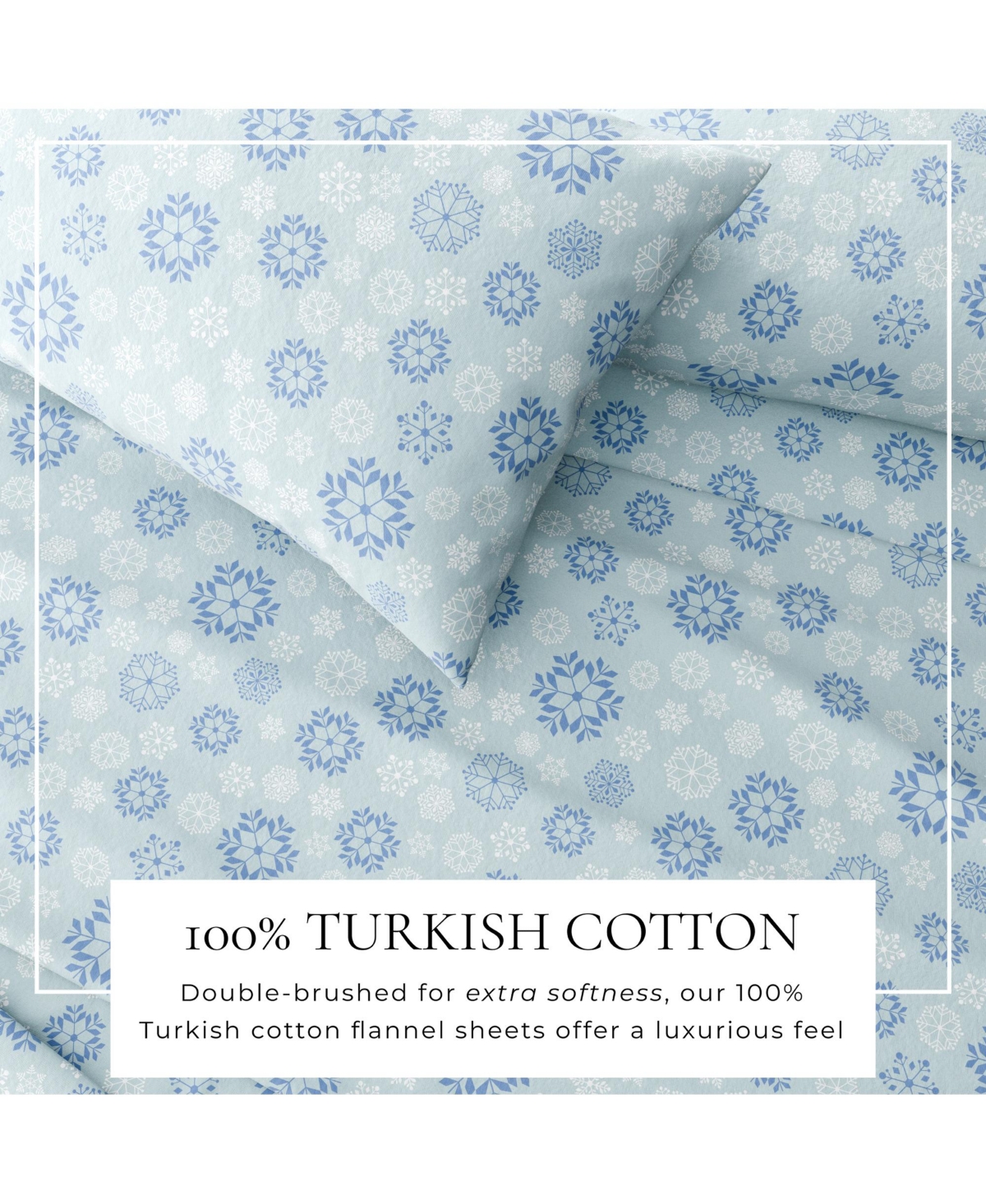 Linery & Co. 100% Turkish Cotton Winter Flannel Sheet Set