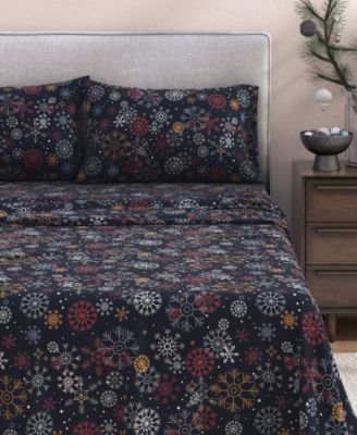 Ultra-Soft Turkish Cotton Flannel Winter Floral Print Sheet