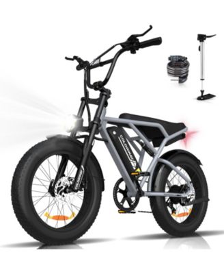 750W Electric Bike for Adults,20X4.0 Fat Tire Off-Road E bike,36V/12Ah Battery Snow Beach Mountain Bike for Outdoor Cycling e bike UL2849
