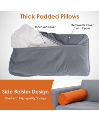 Modular L-shaped 3-Seat Sectional Sofa with Reversible Chaise and 2 USB Ports