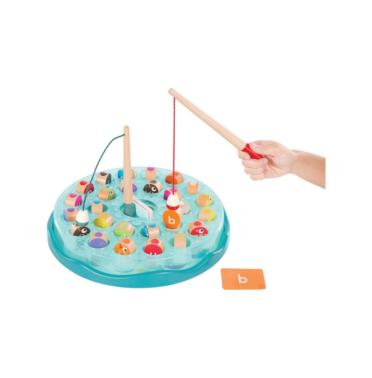 Детские игрушки Battat Magnetic Alphabet Fishing Game, цвет: Пастельный синий — фото 2