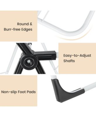 2-level Laundry Drying Rack with Height Adjustable Wings