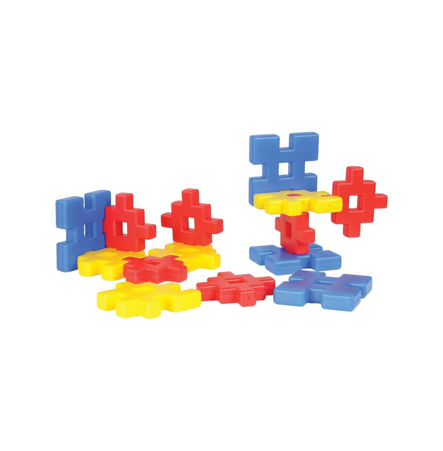 Детский конструктор Joyn Toys Waffle Blocks 42-Piece Building Set, Ages 12-24 Months, цвет: Assorted Pre-Pack — фото 1