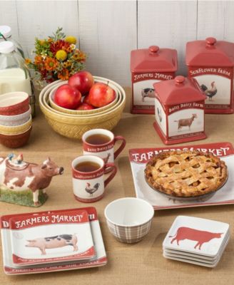 Vintage Farm Serving Bowl