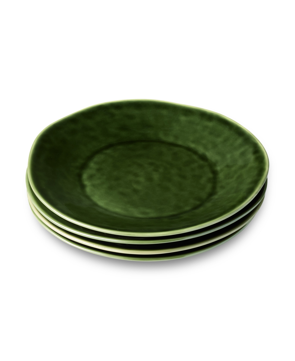 Verde Dinner Plates, Set of 4, Service for 4 - Green