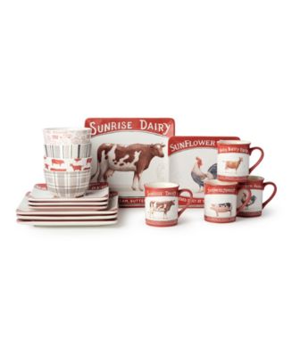 Certified International Vintage Farm 16-Pc. Dinnerware Set, Service for ...