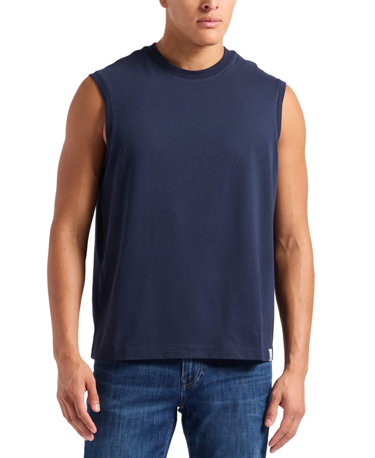 Men's Relaxed-Fit Jersey Tank Top - Midnight Blue