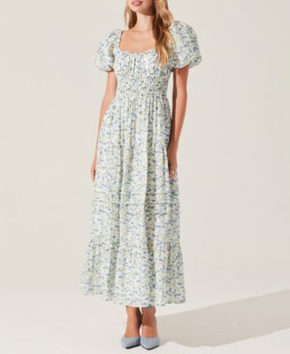 Women's Florentina Puff-Sleeve Maxi Dress