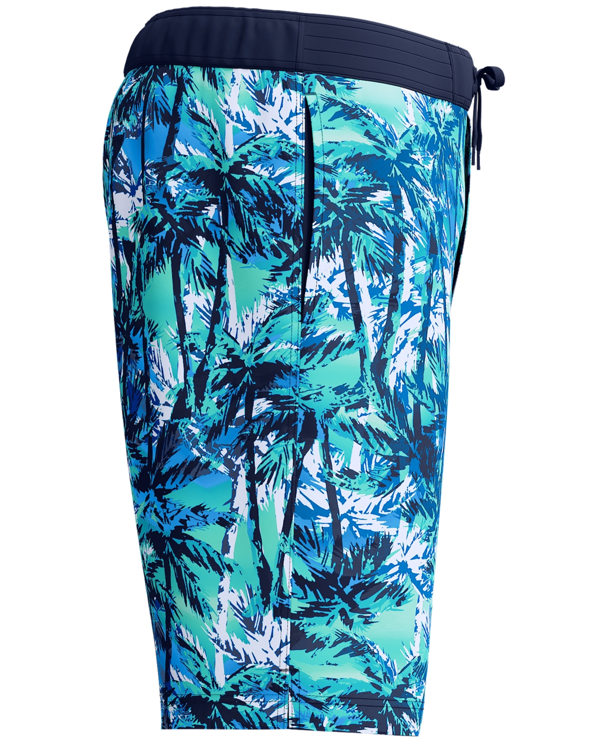 Speedo Men's Hawaiian Sky Bondi Basin Palm Print Drawstring 9" Boardshorts In Hawain Sky