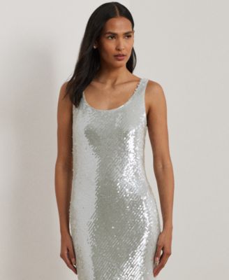 Lauren Ralph Lauren Women's Sequined Sleeveless Gown