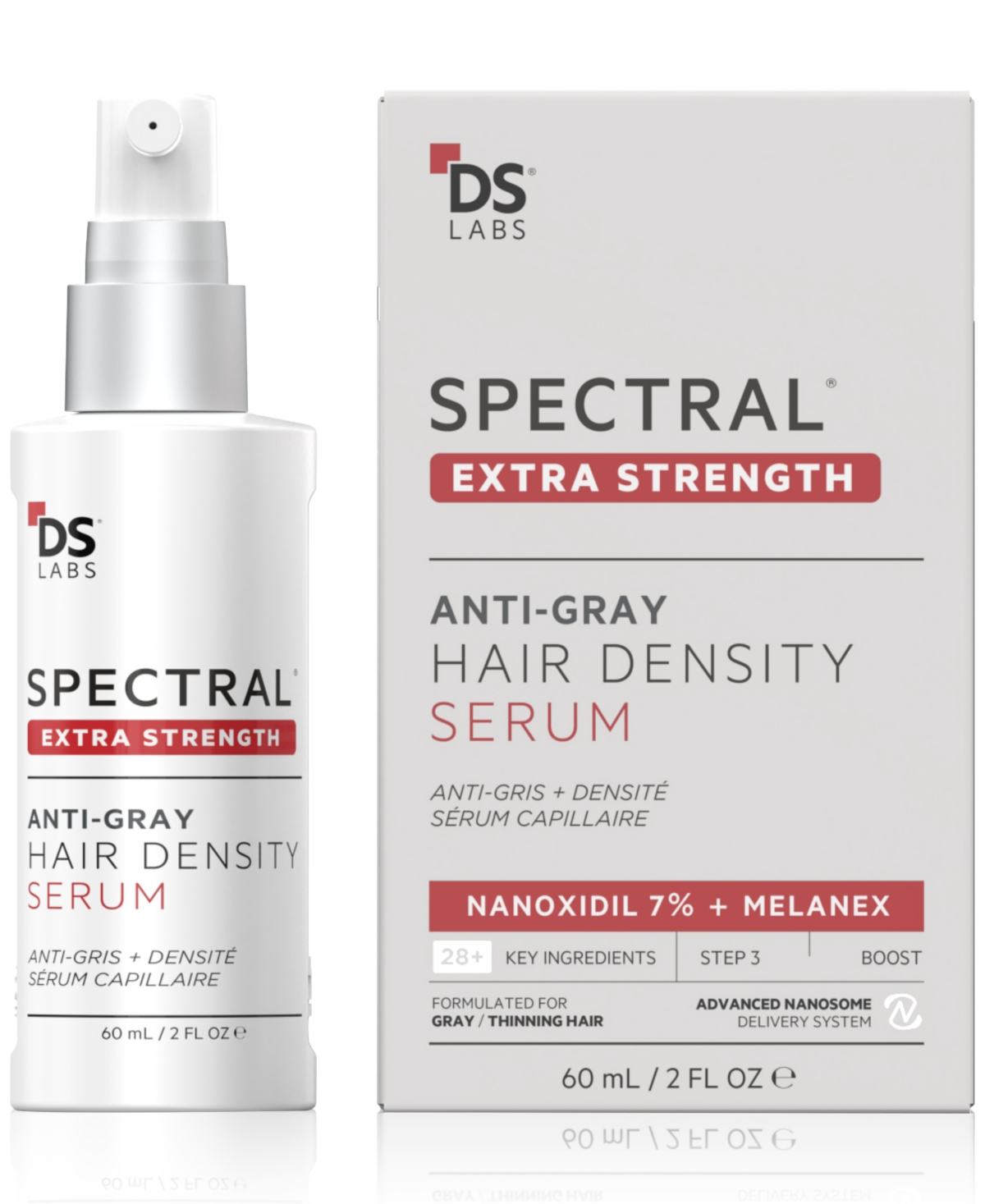 Ds Laboratories Spectral.dnc-s Extra Strength Anti-gray Hair Density Serum, 2 Oz.