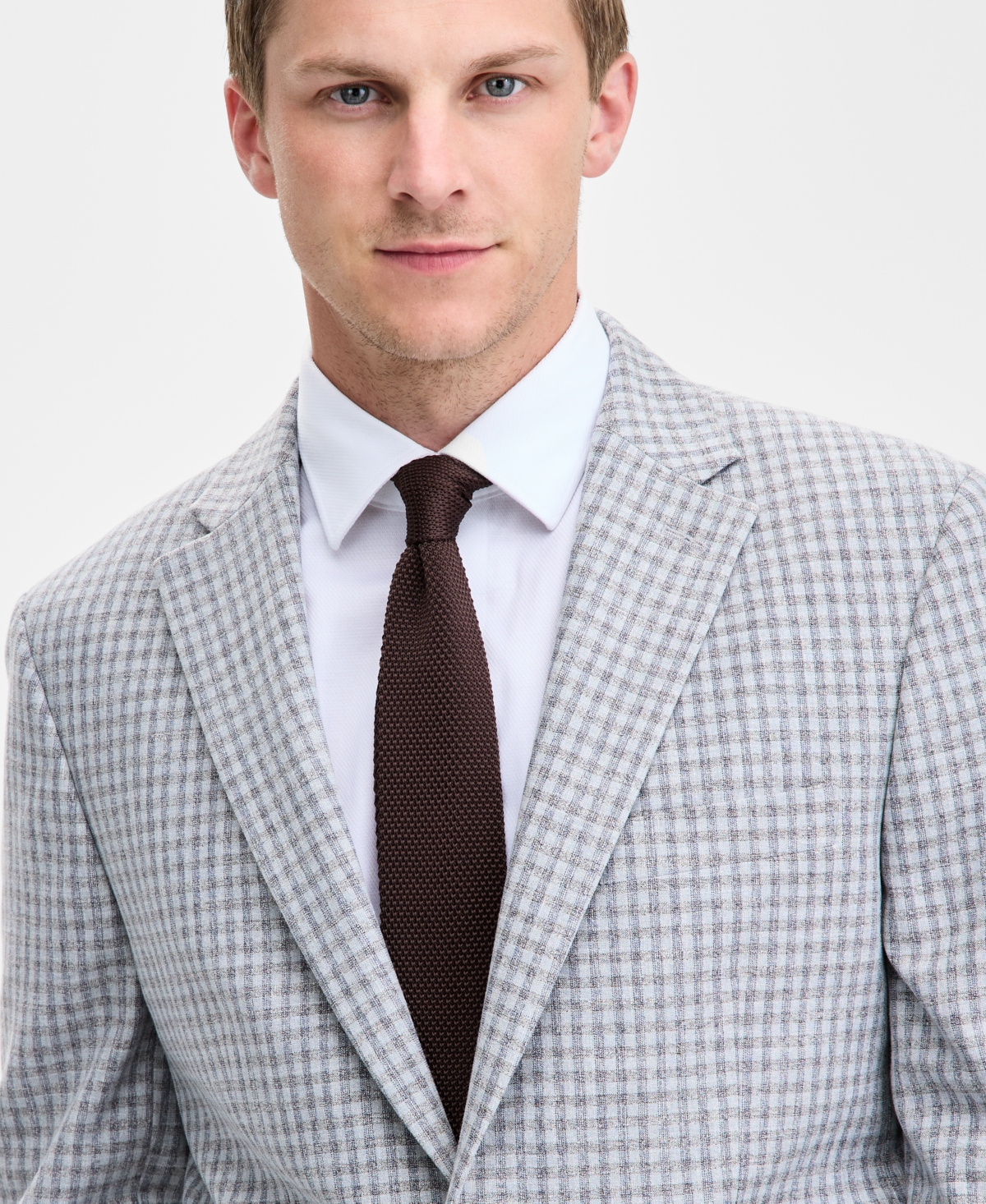 Tommy Hilfiger Men's Modern-fit Check Sport Coat In Gray