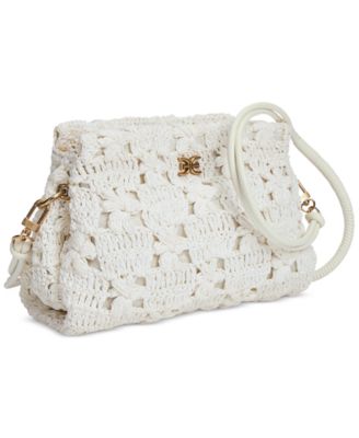 Layla Floral Raffia Shoulder Bag