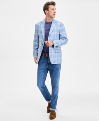 Men's Modern-Fit Check Sport Coat