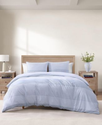 TOMMY HILFIGER MODERN STRIPE COTTON COMFORTER SET 