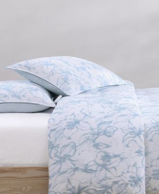 Ethereal Floral Cotton 3-Pc. Duvet Cover Set, King