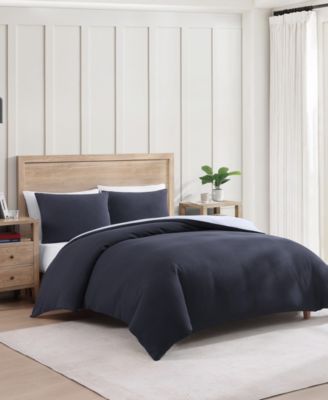 Micro Pique 3-Pc. Duvet Cover Set, Full/Queen