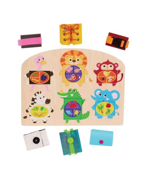 Детская игрушка Battat What's in My Tummy Fine Motor Skills Activity Board, Ages 3+, цвет: Разноцветный
