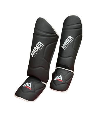Centurion Muay Thai Shin and Instep Guards, High-Density Foam Protection, Skintex Leather, Adjustable Straps, Lightweight & Durable for MMA, Kickboxing, Muay Thai, and Taekwondo, Large