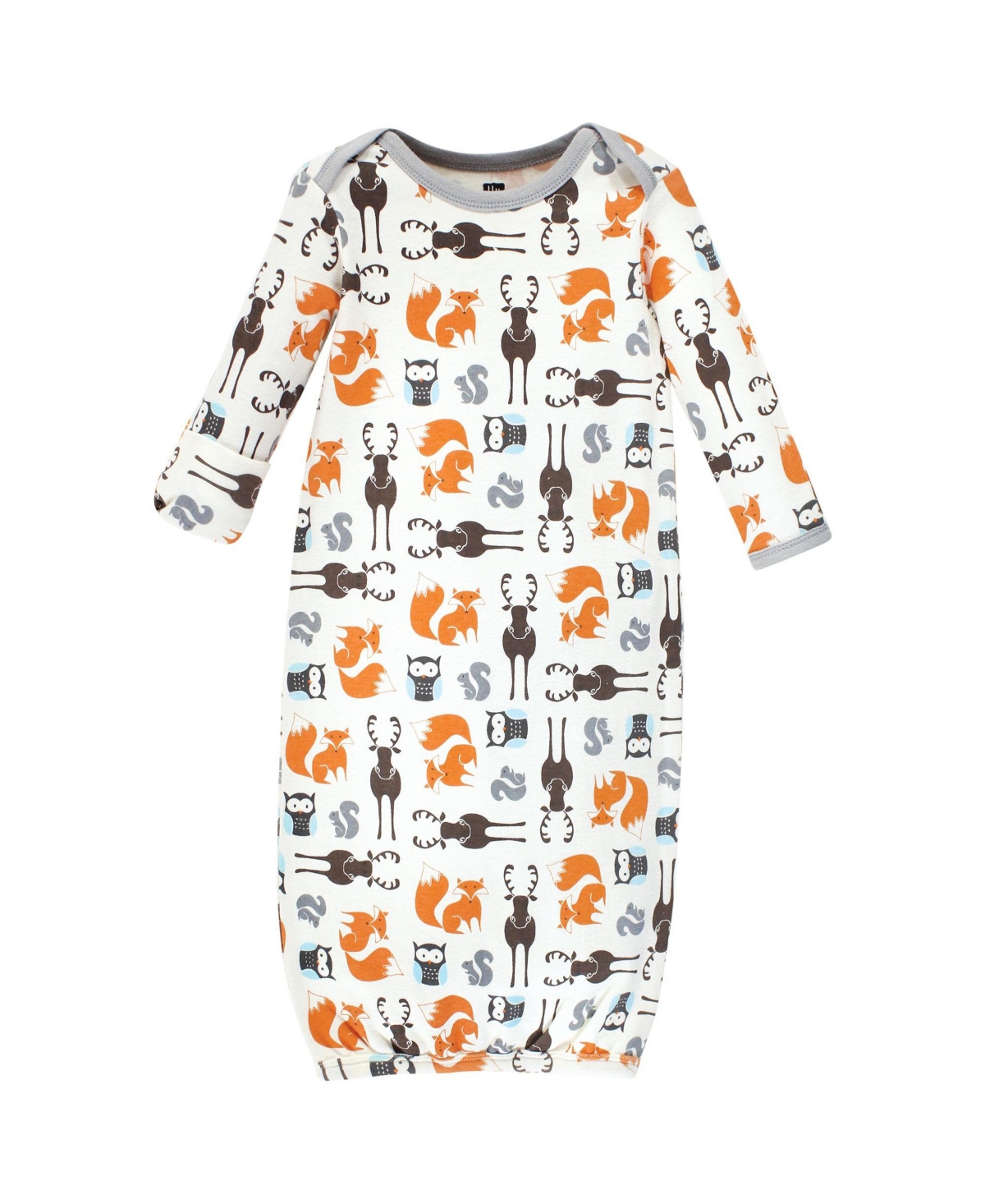 Hudson Baby Girl Cotton Gowns, 3-Pack