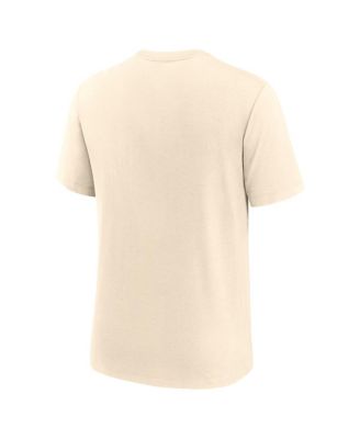 Men's Cream Florida State Seminoles Vault Logo Tri-Blend T-Shirt