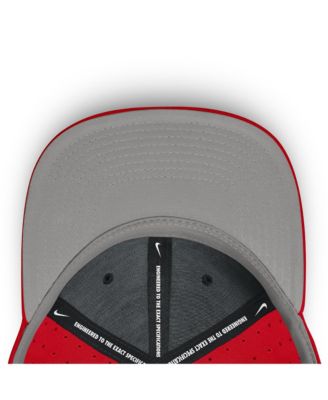 Men's Scarlet Ohio State Buckeyes On-Field Dugout True Performance Fitted Hat