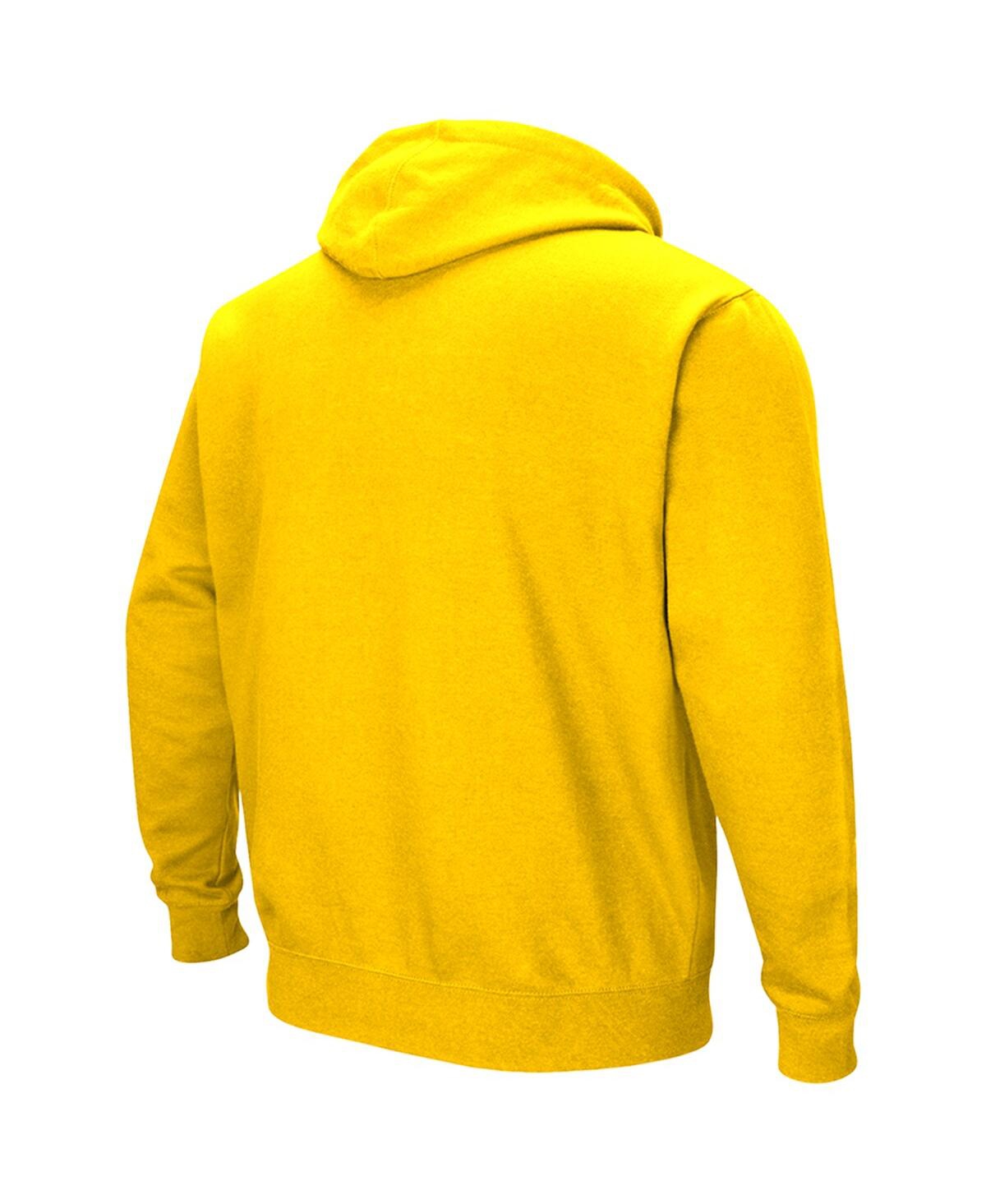 Colosseum Men's Yellow Wichita State Shockers Arch Logo 3.0 Pullover Hoodie In Yellow