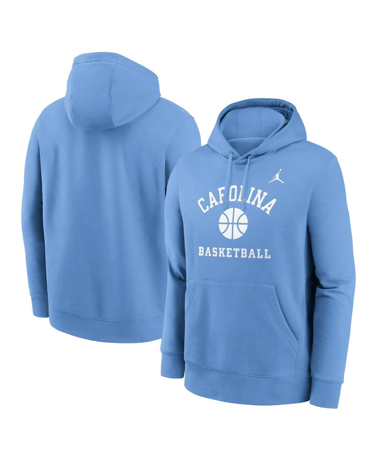 JORDAN MEN'S CAROLINA BLUE NORTH CAROLINA TAR HEELS BASKETBALL ARCH PULLOVER HOODIE 